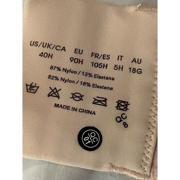 Deyllo Women’s Adjustable Strap Minimizer Full Coverage Bra Size 40H Pink Nude - Picture 11 of 16